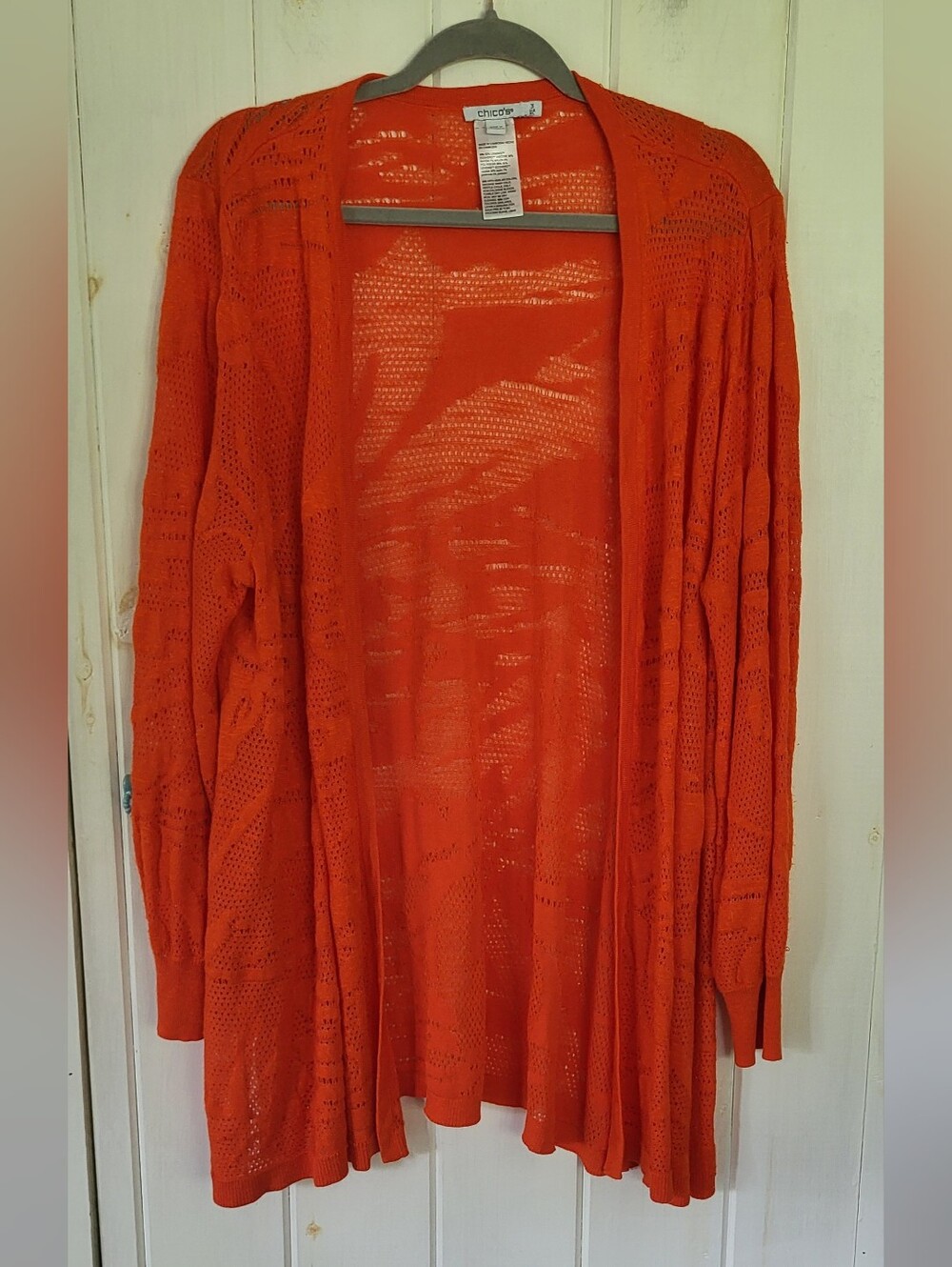 Chico's Knit Nylon Blend Midline Cardigan Sweater